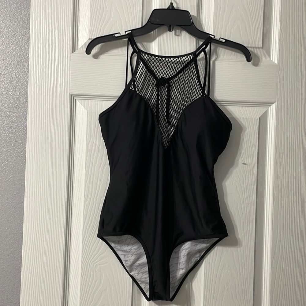 Black Marilyn Monroe Swimwear One Piece Swimsuit